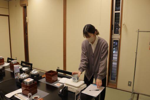 食品ロス実態調査の様子