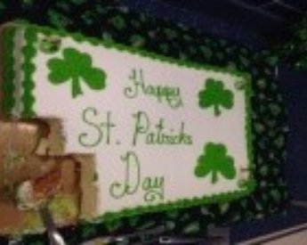 セントパトリックデイのケーキ